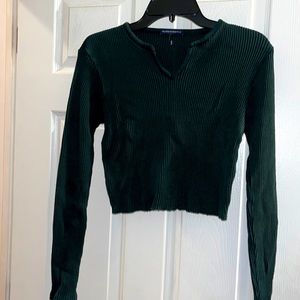 Brandy Melville Hunter Green Richie Top